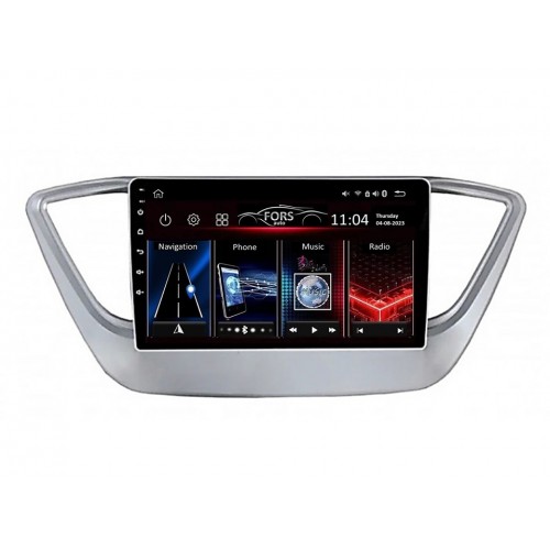 Multimedia samochodowe FORS.auto M100 Hyundai Verna/Solaris (9 inch, silver) 2016-2020