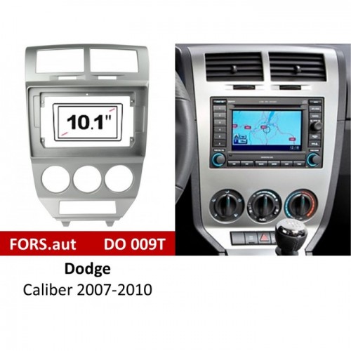 Перехідна рамка FORS.auto DO 009T для Dodge Caliber (10.1 inch, silver) 2007-2010