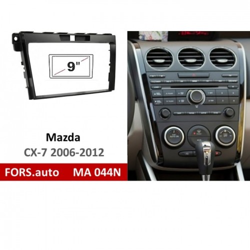 Перехідна рамка FORS.auto MA 044N для Mazda CX-7 (9 inch, black) 2006-2012