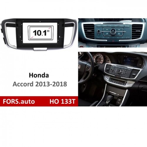 Перехідна рамка FORS.auto HO 133T для Honda Accord (10.1 inch, LHD, black) 2013-2018