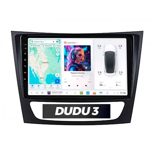Radio Android DUDU 3 do Benz E-Class 2001-2009 4/64 | CarPlay Bluetooth GPS
