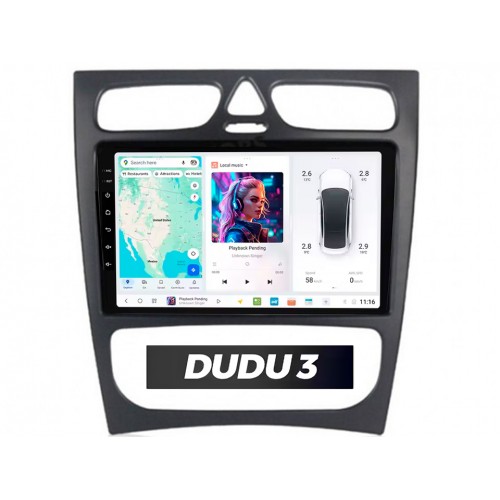 Radio Android DUDU 3 do Benz C-Class 2002-2004 4/64 | CarPlay, Bluetooth