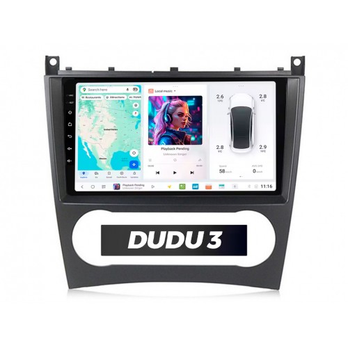 Radio Android DUDU 3 do Benz C-Class 2005-2009 4/64 | CarPlay, Bluetooth
