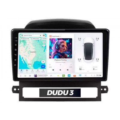 Radio Android DUDU 3 do Chevrolet Captiva 2009-2012 4/64 | CarPlay Bluetooth GPS