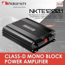 Nakamichi NKTE1200.1 WZMACNIACZ MOCY MONOBLOCK KLASY D