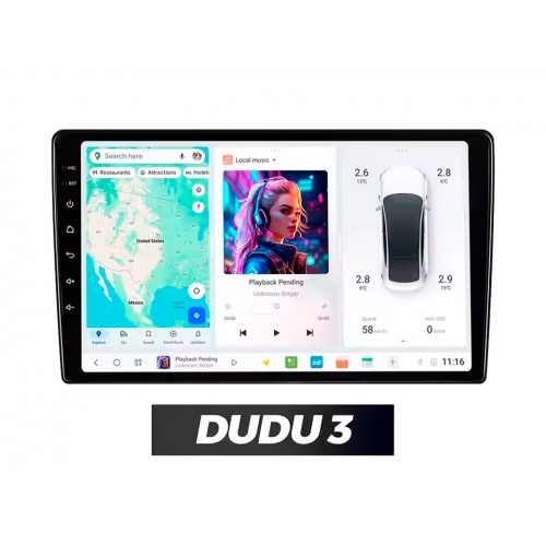 Radio Android DUDU 3 do Audi A3 2008-2012 4/64 | CarPlay, Bluetooth, GPS