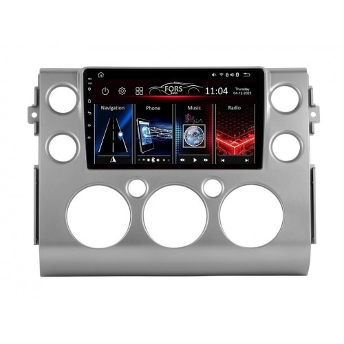 Radio Android FORS.auto FS 1 LITE  Toyota FJ Cruiser (1+32Gb, 9", silver) 2006-2020