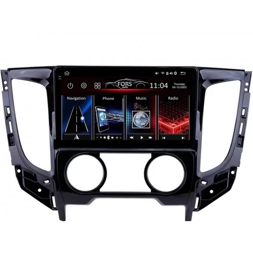 Radio Android FORS.auto FS 2 PRO  Mitsubishi Pajero Sport/L200 (2+32Gb, 9") 2015-2019