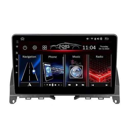 Radio Android FORS.auto FS 1 LITE  Mercedes-Benz C-Class W204 (1+32Gb, 9") 2007-2014