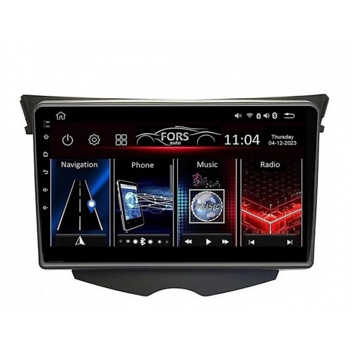 Radio Android FORS.auto FS 1 LITE  Hyundai Veloster (1+32Gb, 9") 2011-2017