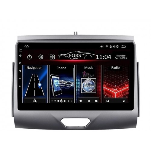 Radio Android FORS.auto FS 1 LITE  Ford Ranger (1+32Gb, 9", Silver) 2015-2020