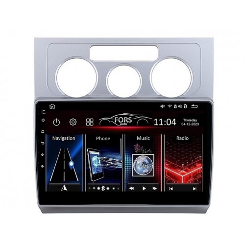 Radio Android FORS.auto FS 1 LITE  Volkswagen Touran (1+32Gb, 10", Manual AC) 2004-2008