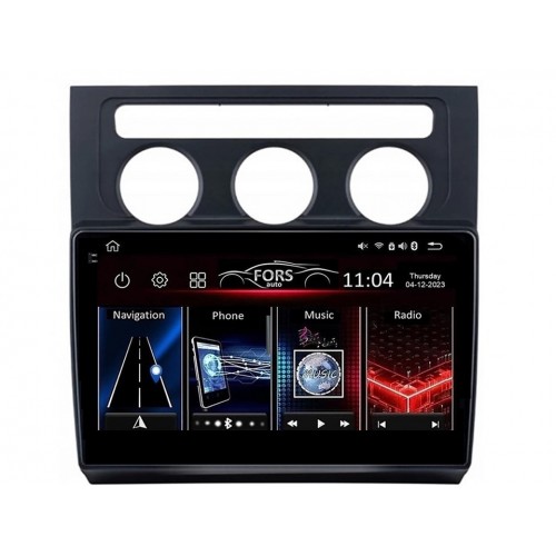 Radio Android FORS.auto FS 2 PRO  Volkswagen Touran (2+32Gb, 10", Auto AC) 2004-2008