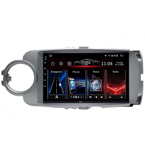 Radio Android FORS.auto FS 1 LITE  Toyota Yaris/Vitz (1+32Gb, 9") 2010-2014