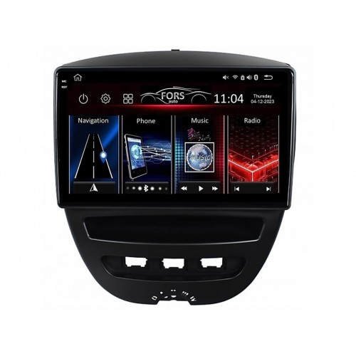 Radio Android FORS.auto FS 2 PRO  Toyota Aygo/Citroen C1/Peugeot 107 (2+32Gb, 10") 2005-2014) 2005-2014