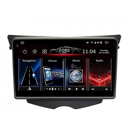 Radio Android FORS.auto FS 2 ULTRA  Hyundai Veloster (2+32Gb, 9") 2011-2017