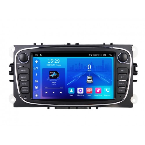 Uniwersalne Radio samochodowe FORS.auto FS 2 ULTRA  Ford Focus/Mondeo/S-Max/C-Max/Kuga/Fiesta/Fusion (2+32Gb, 7", black) 2007-2011