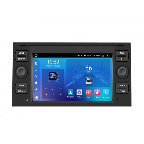 Uniwersalne Radio samochodowe FORS.auto FS 2 ULTRA  Ford Focus/Mondeo/S-Max/C-Max/Kuga/Fiesta/Fusion (2+32Gb, 7", black) 2005-2011