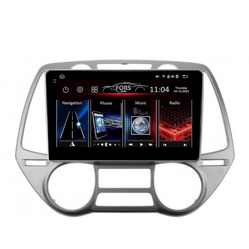 Radio Android FORS.auto FS 4 PRO  Hyundai I20 (4+64Gb, 9") 2008-2012