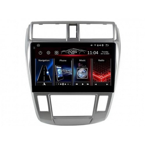 Radio Android FORS.auto FS 4 PRO  Honda City (4+64Gb, 10", Auto AC) 2008-2011