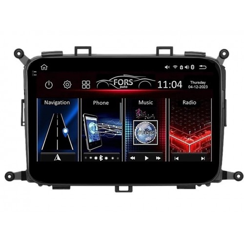 Radio Android FORS.auto FS 6 MAX  Kia Carens (6+128Gb, 9") 2013-2018