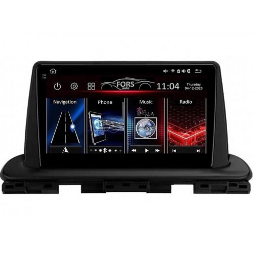 Radio Android FORS.auto FS 4 PRO  Kia Cerato (4+64Gb, 9") 2018-2021