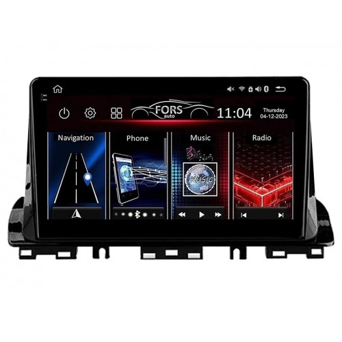 Radio Android FORS.auto FS 4 PRO  Kia Forte/Cerato (4+64Gb, 10") 2018-2022