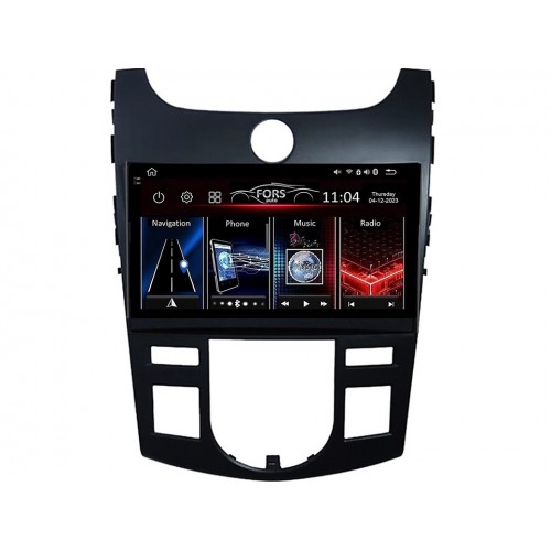 Radio Android FORS.auto FS 4 PRO  Kia Forte/Cerato (4+64Gb, 9", Auto AC) 2009-2012