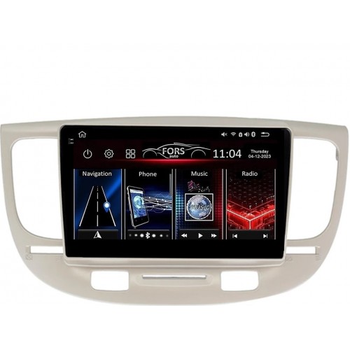 Radio Android FORS.auto FS 6 MAX  Kia Rio (6+128Gb, 9") 2005-2011