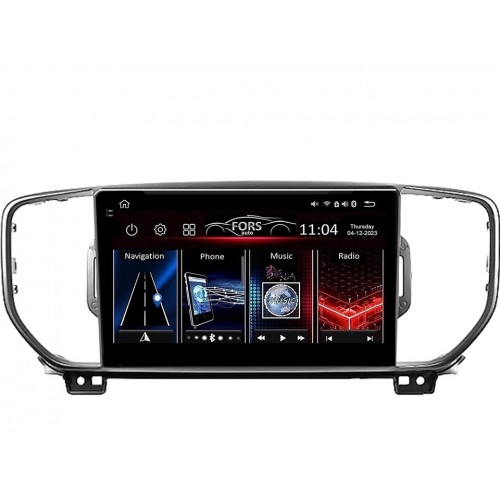 Radio Android FORS.auto FS 6 MAX  Kia Sportage/KX5 (6+128Gb, 9") 2018-2019