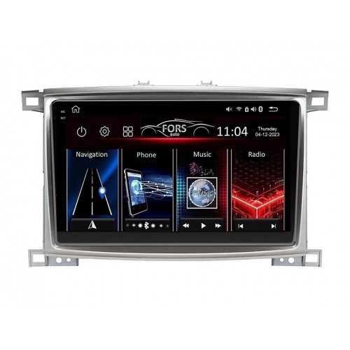 Radio Android FORS.auto FS 6 MAX  Toyota Land Cruiser 100 VX-R (6+128Gb, 10") 2003-2007