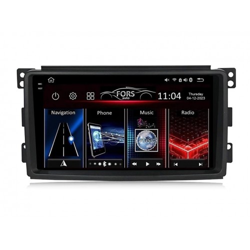 Radio Android FORS.auto FS 6 MAX  Smart Fortwo (6+128Gb, 9") 2005-2010