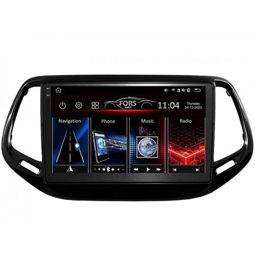 Radio Android FORS.auto FS 4 PRO  Jeep Compass (4+64Gb, 10") 2017+