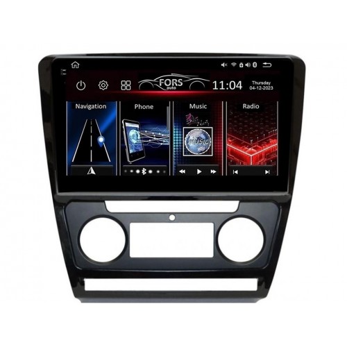 Radio Android FORS.auto FS 4 PRO  Skoda Superb (4+64Gb, 10", Auto AC) 2010-2014