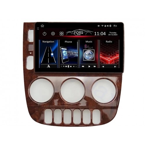 Radio Android FORS.auto FS 6 MAX  Mercedes-Benz ML-Class 320 (6+128Gb, 9", wooden) 2003-2005