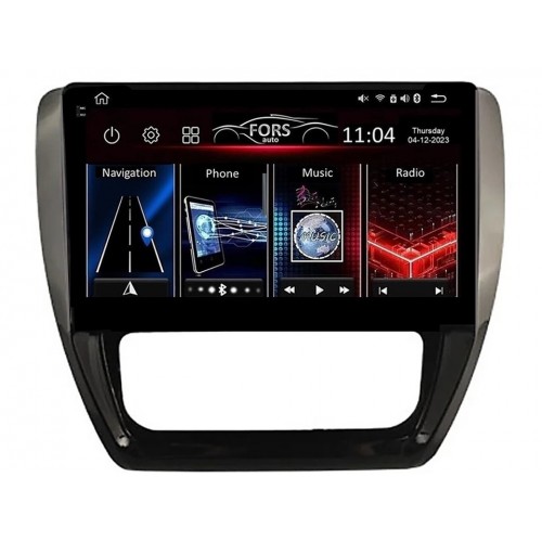 Radio Android FORS.auto FS 4 MAX  Volkswagen Sagitar/Jetta (4+32Gb, 10", Auto AC) 2012-2014