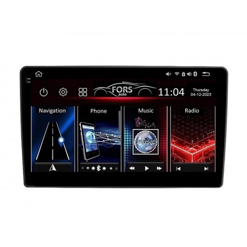 Radio Android FORS.auto FS 4 PRO  Volkswagen Passat B5/B6 (4+64Gb, 9", black) 2004-2010