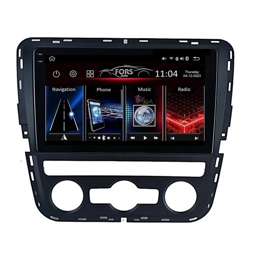Radio Android FORS.auto FS 4 PRO  Volkswagen Passat (4+64Gb, 9", Auto AC) 2012-2015