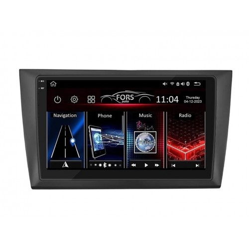 Radio Android FORS.auto FS 4 MAX  Volkswagen Golf 6 (4+32Gb, 9") 2008-2012