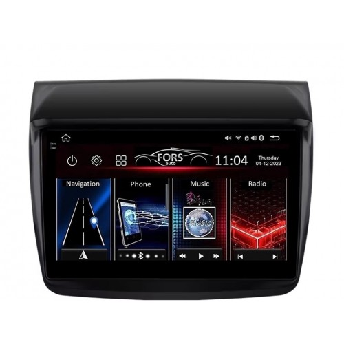 Radio Android FORS.auto FS 4 PRO  Mitsubishi Pajero Sport/L200 (4+64Gb, 9") 2006-2015