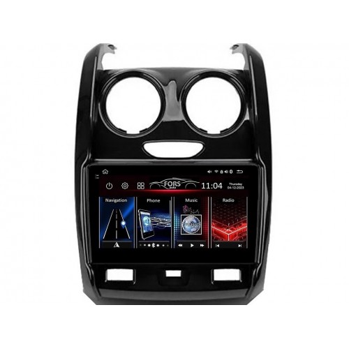 Radio Android FORS.auto FS 4 PRO  Renault Duster (4+64Gb, 9") 2015-2020