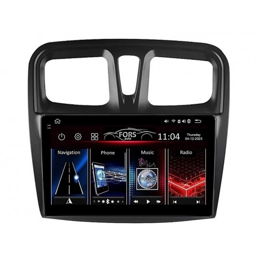 Radio Android FORS.auto FS 4 PRO  Renault Sandero/Logan (4+64Gb, 10") 2015-2018