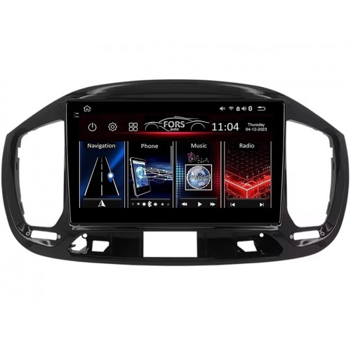 Radio Android FORS.auto FS 4 PRO  Fiat Uno (4+64Gb, 9") 2015-2019