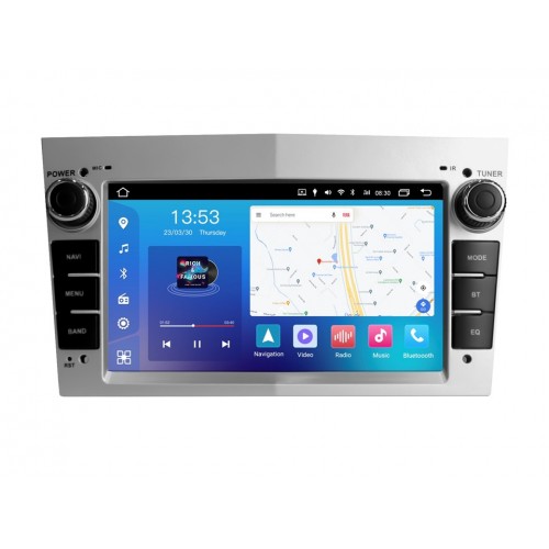 Uniwersalne Radio android FORS.auto FS 2 PRO  Opel Astra/Vectra/Zafira/Corsa (7", 2+32Gb, Silver) 1998-2009