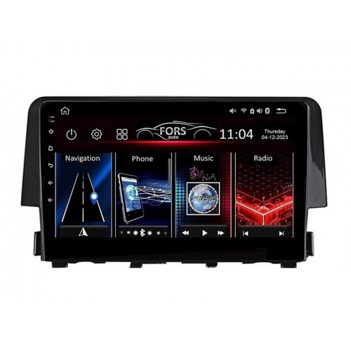 Radio Android FORS.auto FS 1 LITE  Honda Civic (1+32Gb, 9") 2015-2020