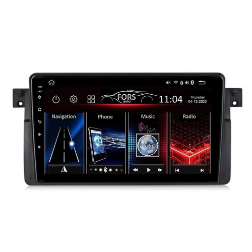 Radio Android FORS.auto FS 1 LITE  BMW 3 Series E46 (1+32Gb, 9") 1998-2005