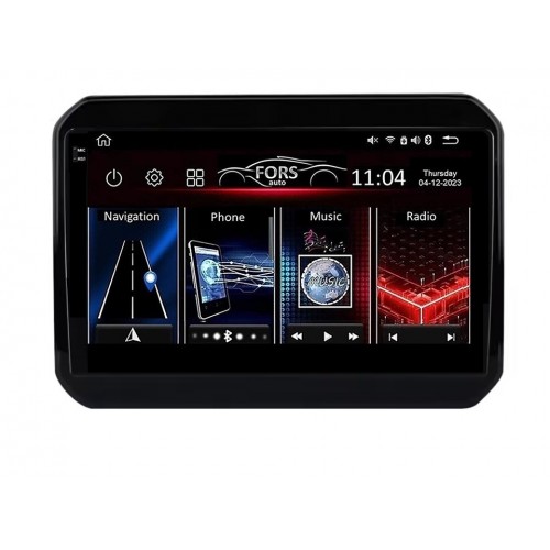 Radio Android FORS.auto FS 2 ULTRA  Suzuki Ignis (2+32Gb, 9") 2016-2019