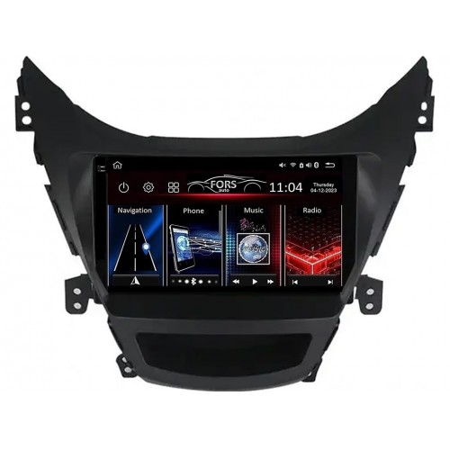 Radio Android FORS.auto FS 4 PRO  Hyundai Elantra (4+64Gb, 9") 2011-2013