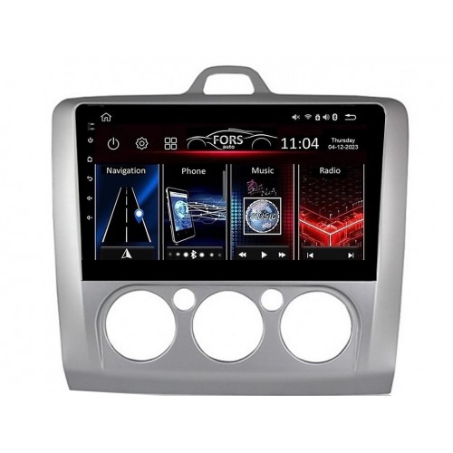 Radio Android FORS.auto FS 1 LITE  Ford Focus (1+32Gb, 9", Manual AC) 2005-2011