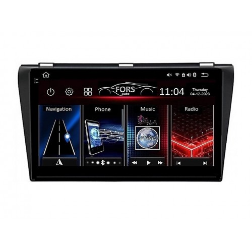 Radio Android FORS.auto FS 2 ULTRA  Mazda 3 (2+32Gb, 9") 2004-2008